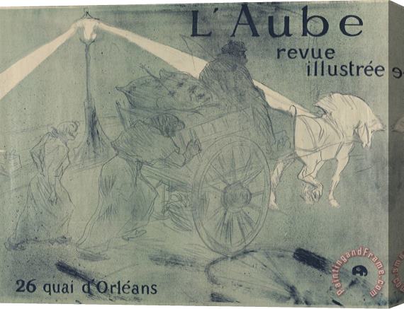 Henri de Toulouse-Lautrec L'aube (dawn) Stretched Canvas Painting / Canvas Art