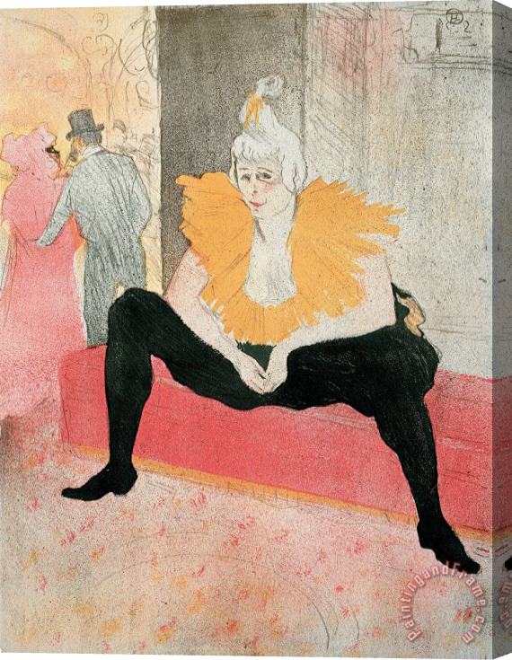 Henri de Toulouse-Lautrec La Clownesse Assise Stretched Canvas Print / Canvas Art