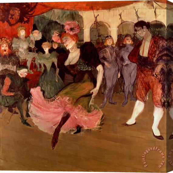Henri de Toulouse-Lautrec Marcelle Lender dancing the Bolero in Chilperic Stretched Canvas Painting / Canvas Art