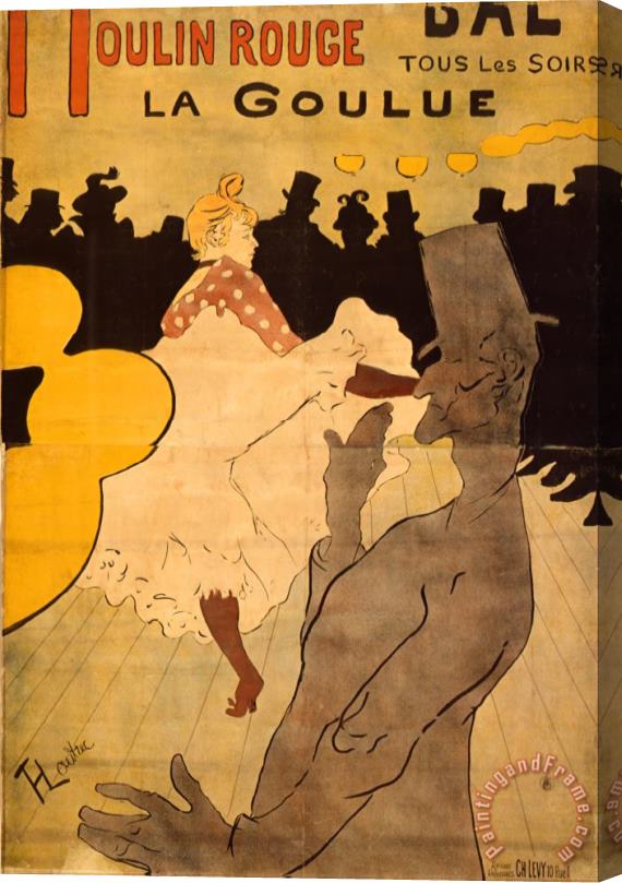 Henri de Toulouse-Lautrec Moulin Rouge La Goulue Stretched Canvas Painting / Canvas Art