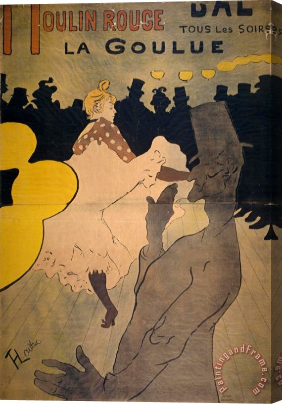 Henri de Toulouse-Lautrec Moulin Rouge Stretched Canvas Painting / Canvas Art