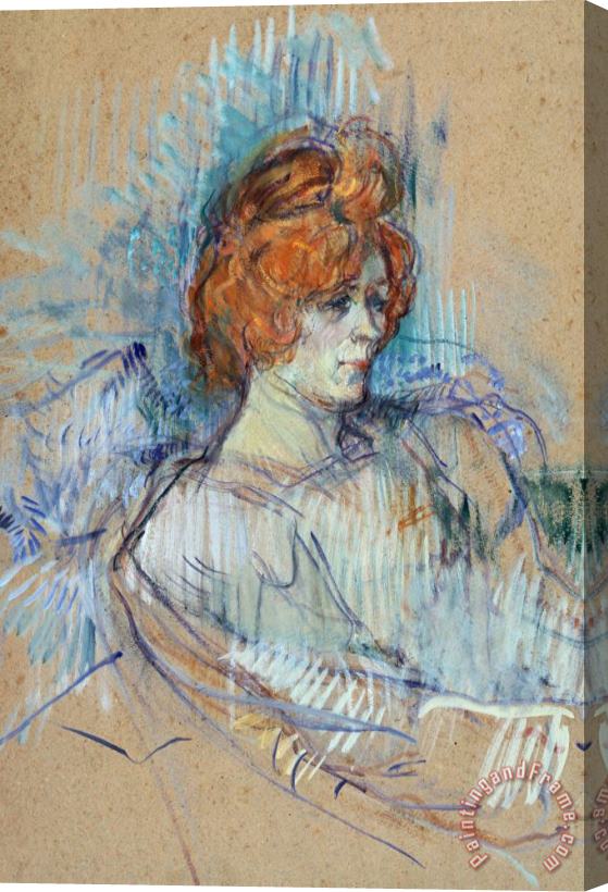 Henri de Toulouse-Lautrec On The Stage Stretched Canvas Painting / Canvas Art