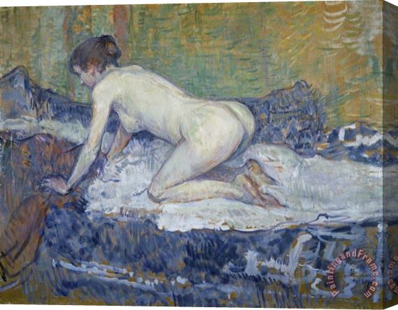 Henri de Toulouse-Lautrec Red Headed Nude Crouching Stretched Canvas Print / Canvas Art