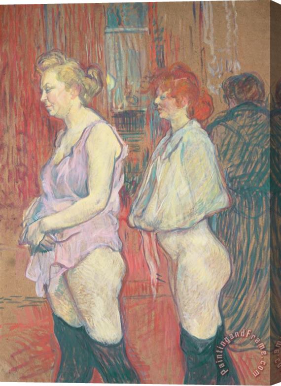 Henri de Toulouse-Lautrec Rue Des Moulins Stretched Canvas Print / Canvas Art
