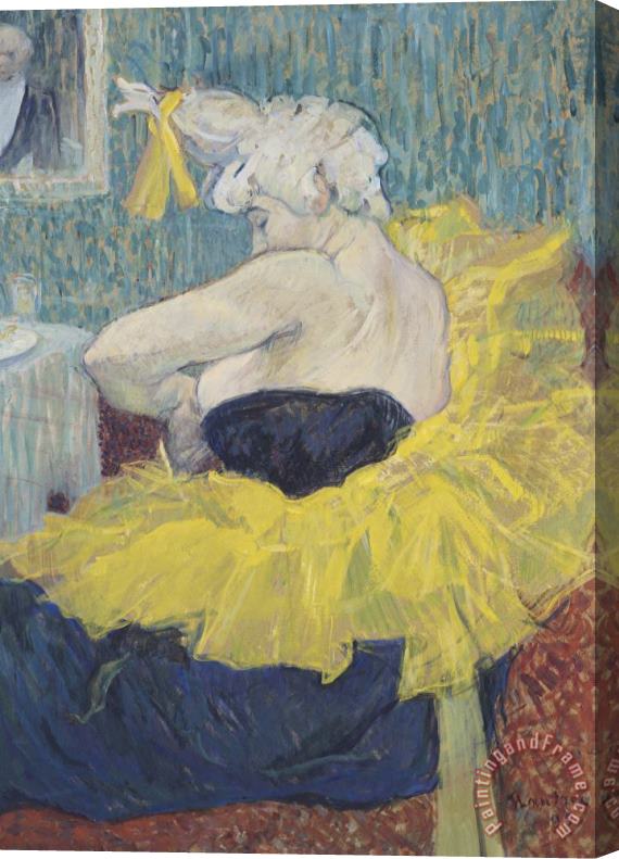 Henri de Toulouse-Lautrec The Clowness Cha U Kao in a Tutu Stretched Canvas Painting / Canvas Art