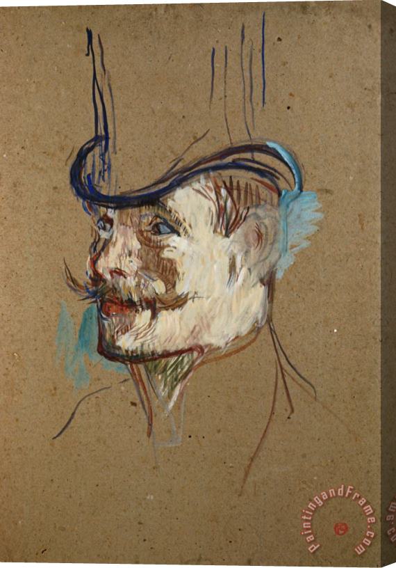 Henri de Toulouse-Lautrec The Englishman W. Warner at The Moulin Rouge Stretched Canvas Print / Canvas Art
