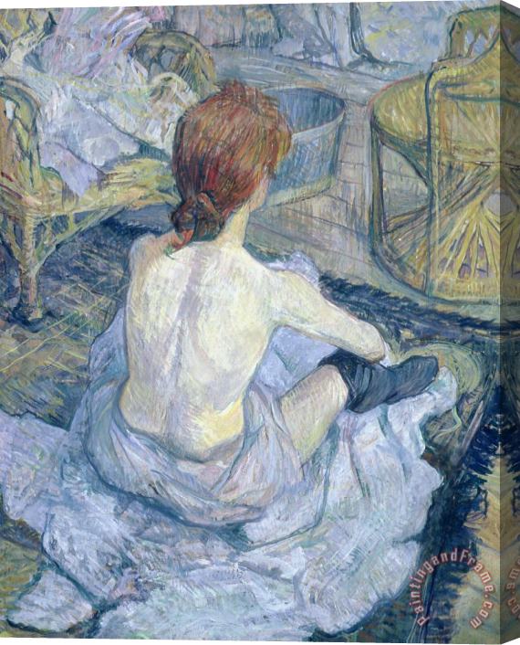 Henri de Toulouse-Lautrec Woman at Her Toilet Stretched Canvas Painting / Canvas Art