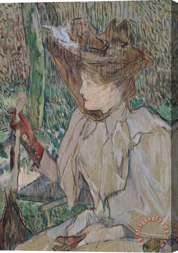 Henri de Toulouse-Lautrec Woman with Gloves Stretched Canvas Print / Canvas Art