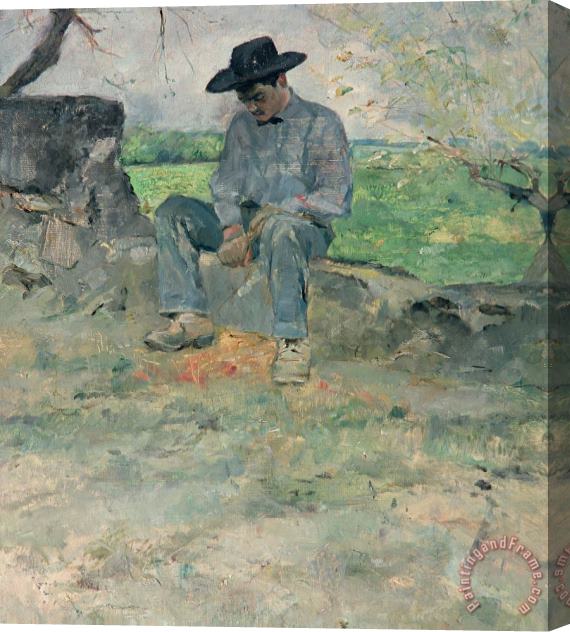 Henri de Toulouse-Lautrec Young Routy At Celeyran Stretched Canvas Painting / Canvas Art
