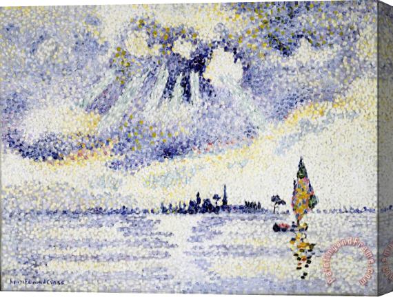 Henri-Edmond Cross Sunset on The Lagoon, Venice Stretched Canvas Print / Canvas Art