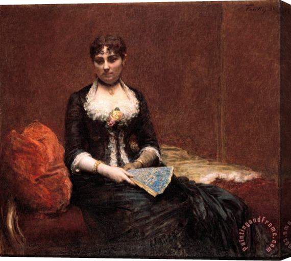Henri Fantin Latour Portrait of Madame Leon Maitre Stretched Canvas Print / Canvas Art
