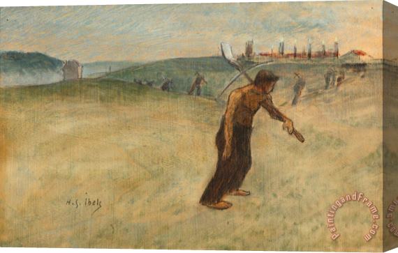 Henri Gabriel Ibels Miners Heading for Work Stretched Canvas Print / Canvas Art