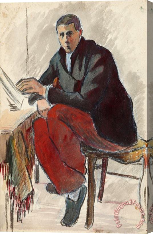 Henri Gabriel Ibels Self Portrait Stretched Canvas Painting / Canvas Art