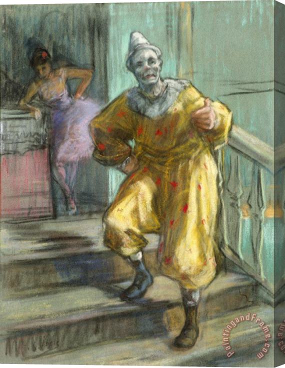 Henri Gabriel Ibels The Clown Stretched Canvas Painting / Canvas Art