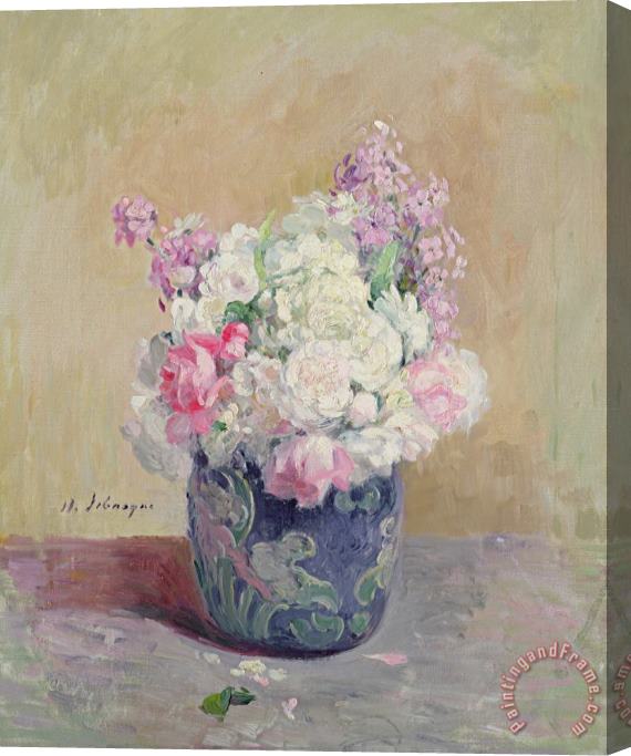 Henri Lebasque Vase Of Flowers Stretched Canvas Painting / Canvas Art