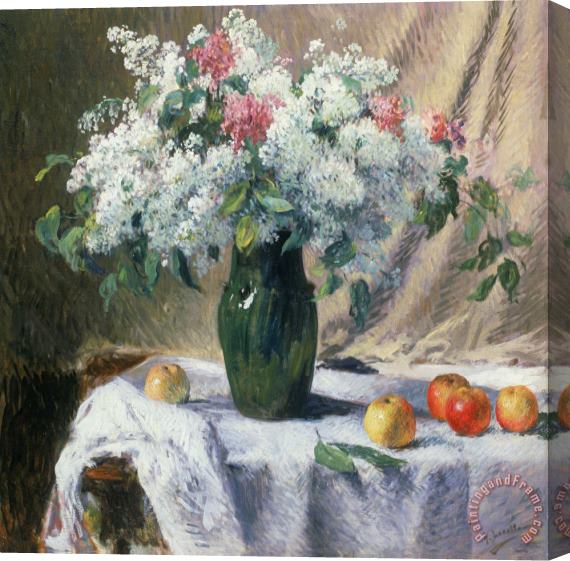 Henri Lerolle Vase Of Flowers Stretched Canvas Print / Canvas Art