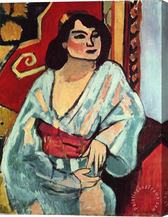 Henri Matisse Algerian Woman 1909 Stretched Canvas Painting / Canvas Art