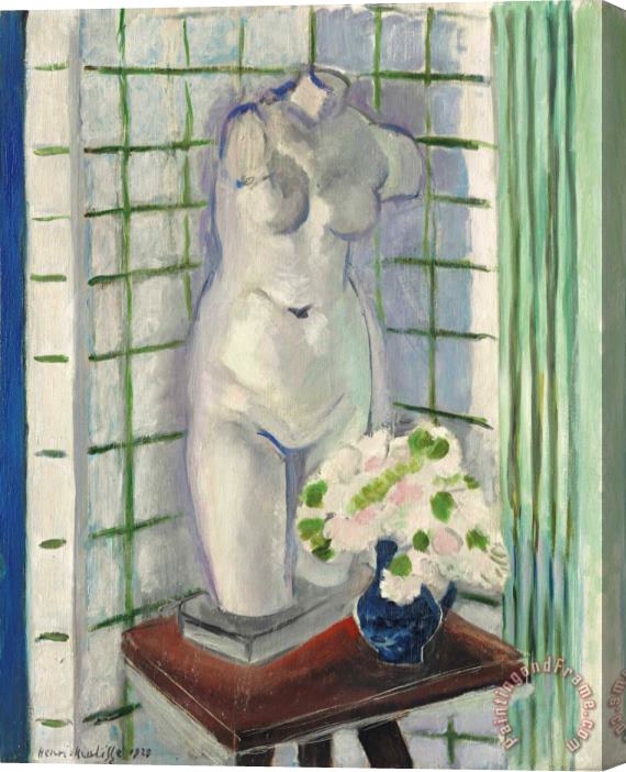 Henri Matisse Antique Et Oeillets Stretched Canvas Painting / Canvas Art