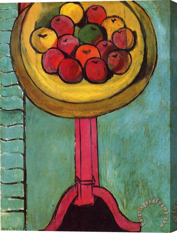 Henri Matisse Apples on a Table Green Background 1916 Stretched Canvas Print / Canvas Art