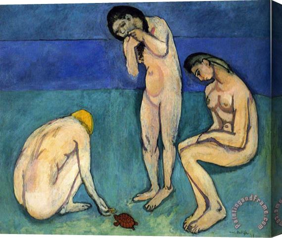 Henri Matisse Bathers with a Turtle 1908 Stretched Canvas Painting / Canvas Art