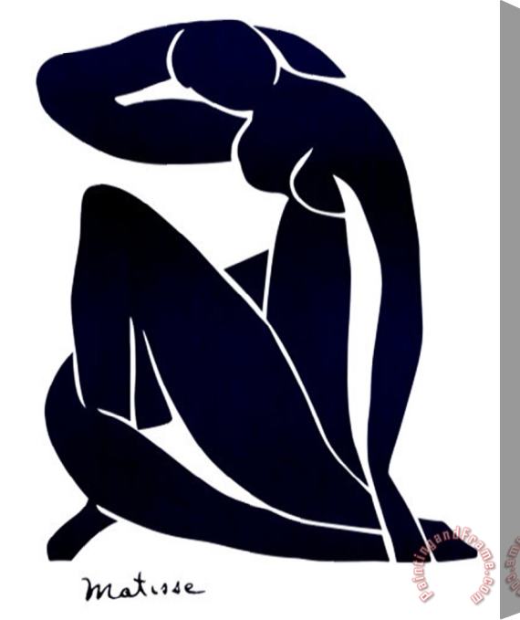 Henri Matisse Blue Nude Vi Stretched Canvas Print / Canvas Art