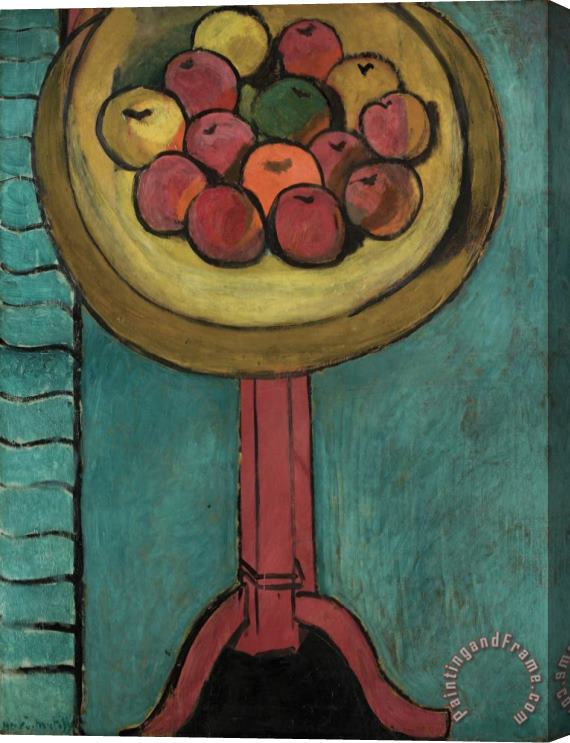 Henri Matisse Bowl of Apples on a Table Stretched Canvas Print / Canvas Art