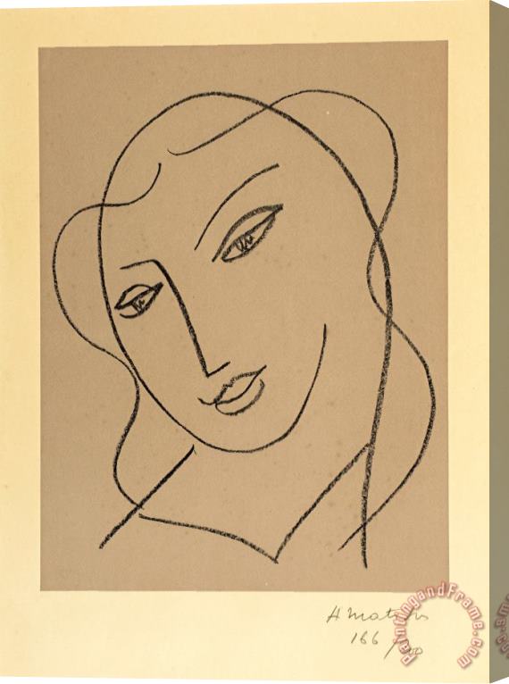 Henri Matisse Etude Pour La Vierge, Tete Voilee, 1950 51 Stretched Canvas Print / Canvas Art