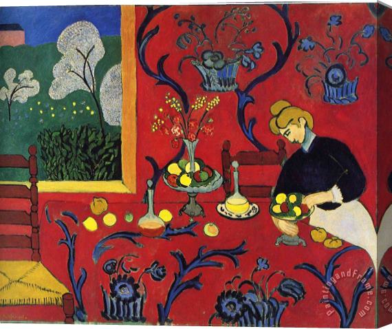 Henri Matisse Harmony in Red 1908 Stretched Canvas Print / Canvas Art