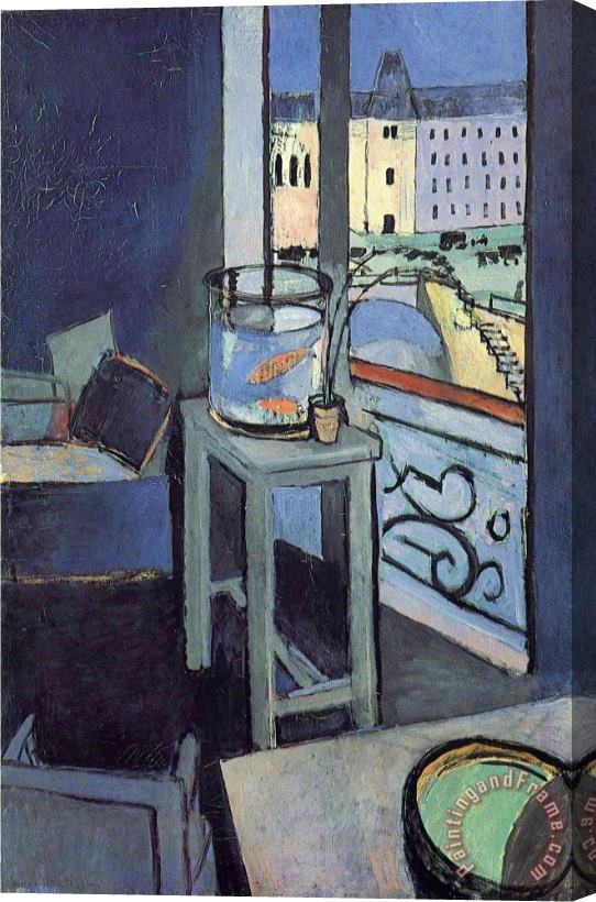Henri Matisse Interior with a Bowl with Red Fish 1914 Stretched Canvas Print / Canvas Art