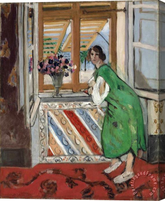 Henri Matisse Jeune Fille a La Mauresque, Robe Verte Stretched Canvas Painting / Canvas Art