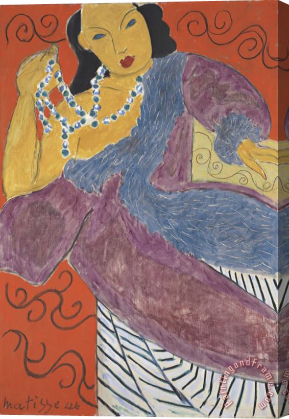 Henri Matisse L'asie (asia) Stretched Canvas Painting / Canvas Art