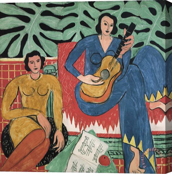 Henri Matisse La Musique Stretched Canvas Print / Canvas Art