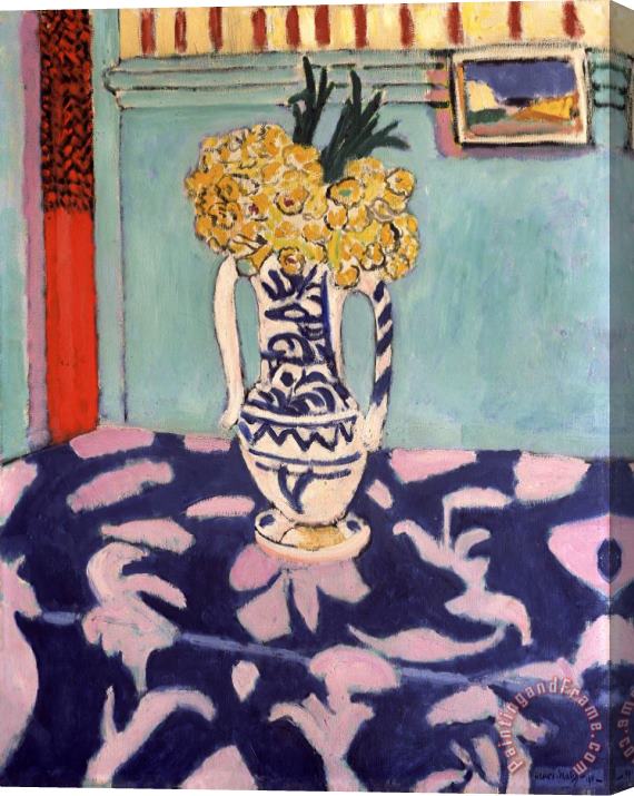 Henri Matisse Les Coucous, Tapis Bleu Et Rose Stretched Canvas Print / Canvas Art