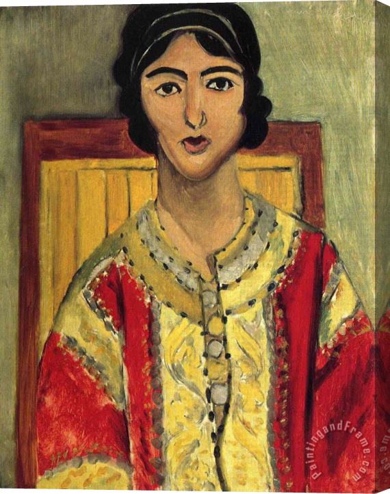 Henri Matisse Lorette with a Red Dress 1917 Stretched Canvas Painting / Canvas Art