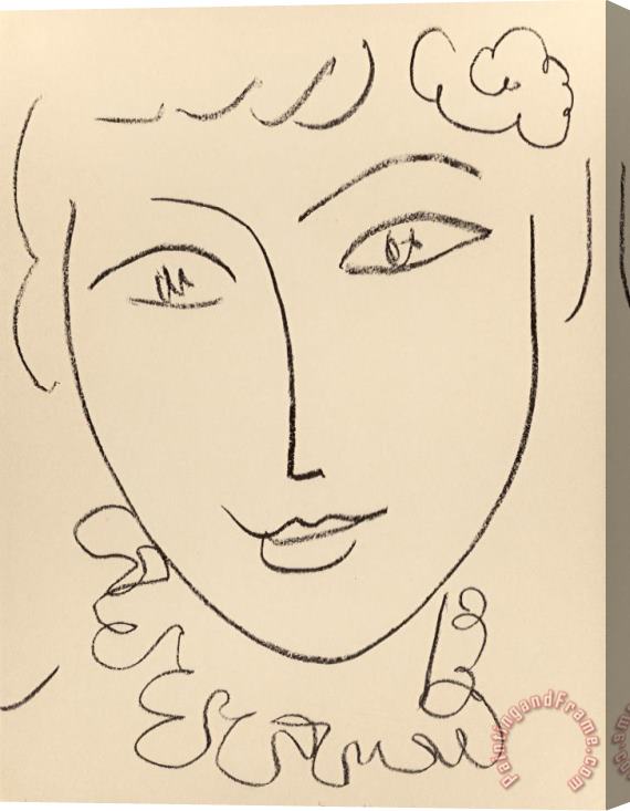 Henri Matisse Madame Pompadour, 1954 Stretched Canvas Painting / Canvas Art