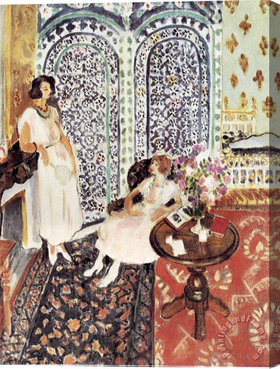 Henri Matisse Moorish Screen 1921 Stretched Canvas Painting / Canvas Art