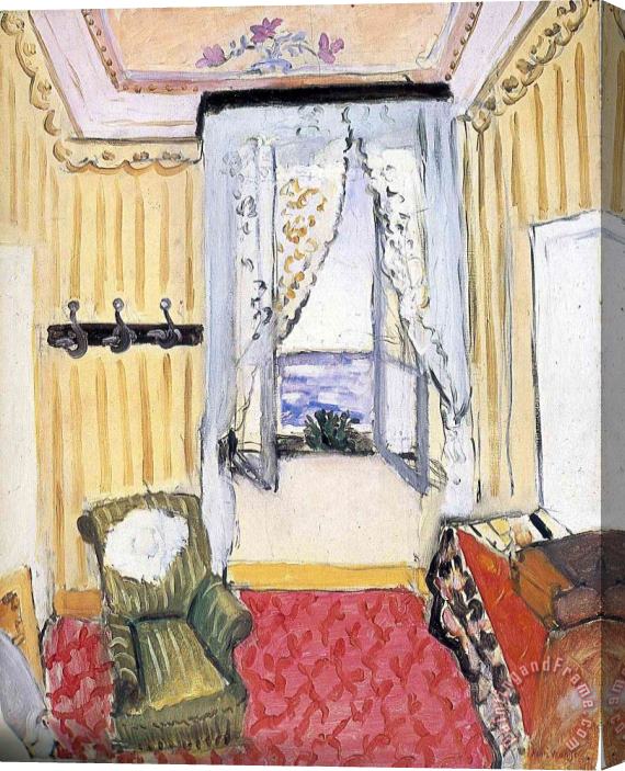 Henri Matisse My Room at The Beau Rivage 1918 Stretched Canvas Painting / Canvas Art