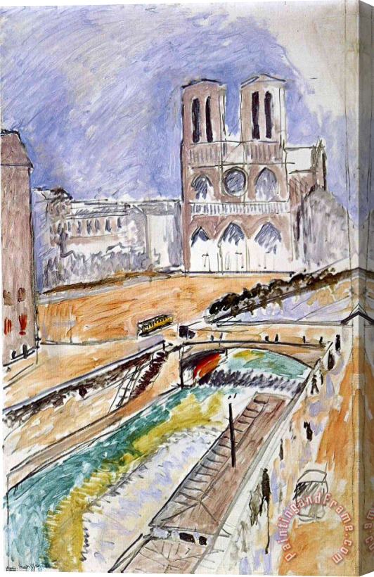 Henri Matisse Notre Dame 1914 Stretched Canvas Painting / Canvas Art