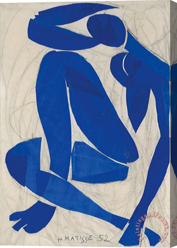 Henri Matisse Nu Bleu Iv Stretched Canvas Painting / Canvas Art