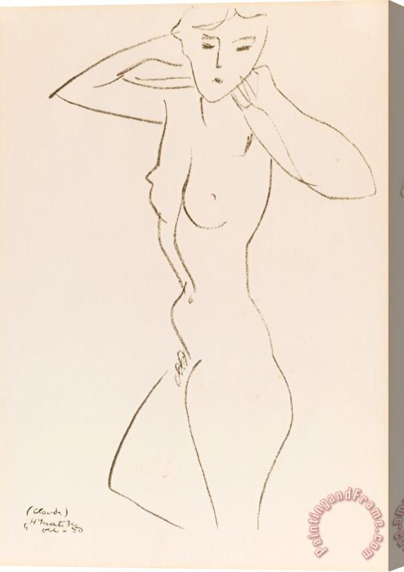Henri Matisse Nude, 1950 Stretched Canvas Print / Canvas Art