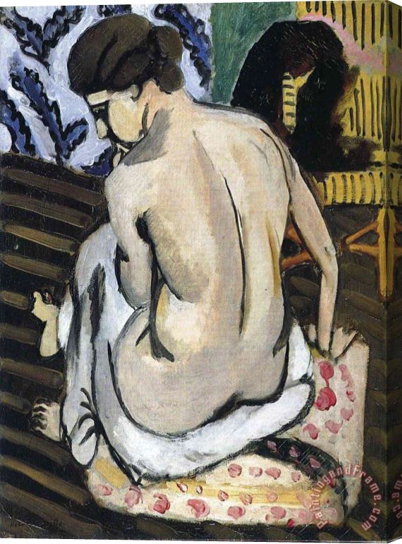 Henri Matisse Nude S Back 1918 Stretched Canvas Painting / Canvas Art
