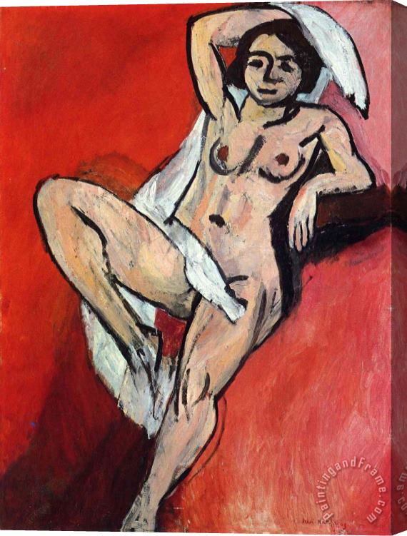 Henri Matisse Nude with Scarf Stretched Canvas Print / Canvas Art