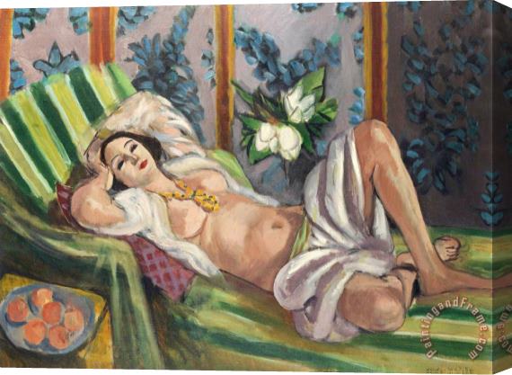 Henri Matisse Odalisque Couchee Aux Magnolias Stretched Canvas Print / Canvas Art