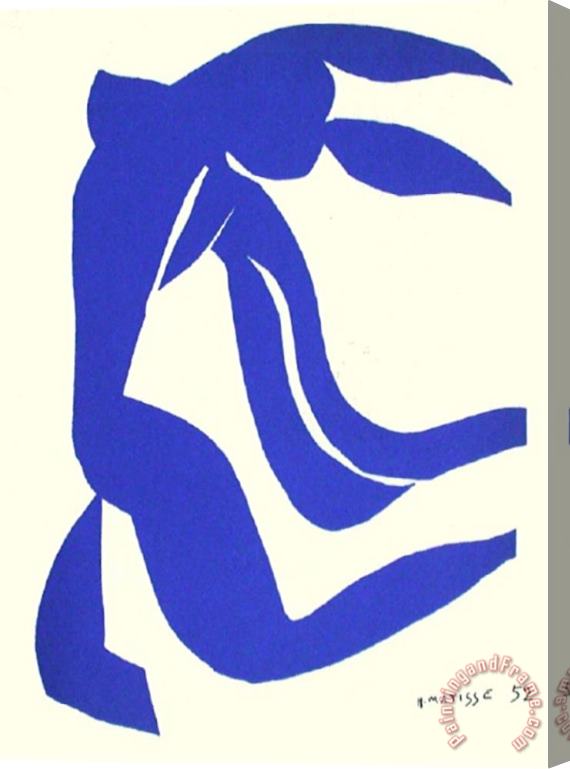 Henri Matisse Papiers Decoupes La Chevelure Stretched Canvas Print / Canvas Art