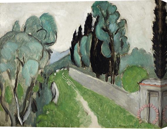 Henri Matisse Paysage Avec Cypres Et Oliviers Aux Environs De Nice Stretched Canvas Painting / Canvas Art