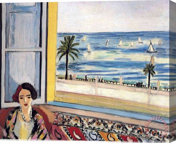 Henri Matisse Seated Woman Back Turned to The Open Window 1922 Stretched Canvas Print / Canvas Art