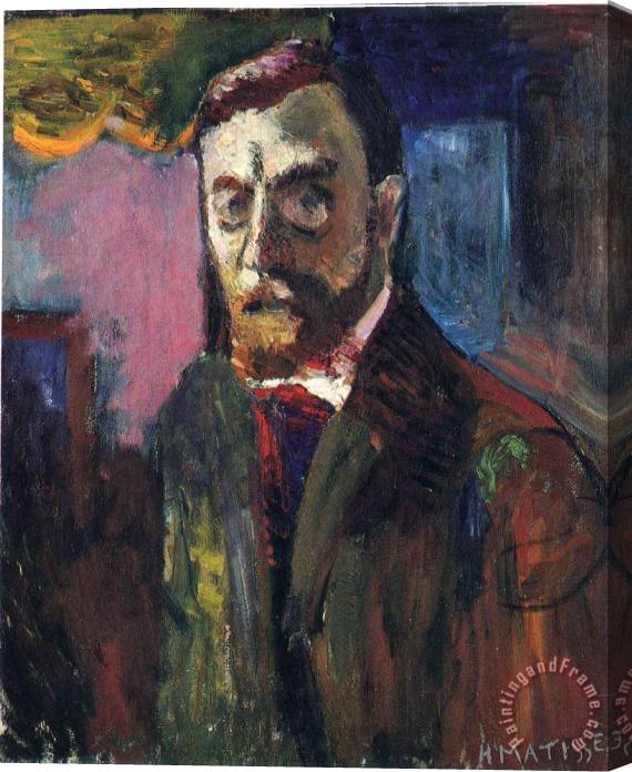 Henri Matisse Self Portrait 1900 Stretched Canvas Painting / Canvas Art
