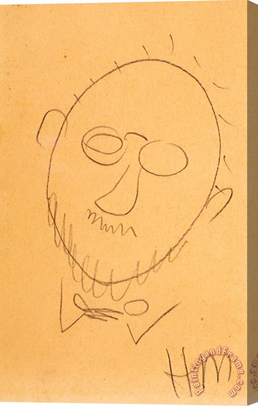 Henri Matisse Self Portrait Sketch, 1939 Stretched Canvas Print / Canvas Art