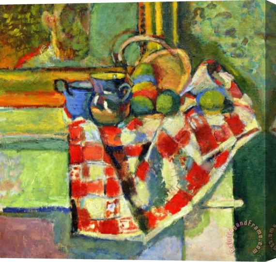 Henri Matisse Still Life with a Checked Tablecloth Stretched Canvas Painting / Canvas Art