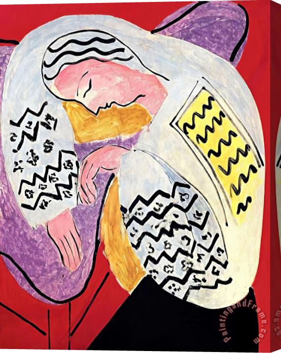 Henri Matisse The Dream 1940 Stretched Canvas Painting / Canvas Art